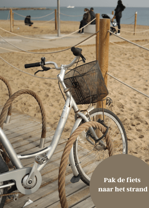 fiets bij het strand
