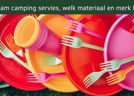 Plastic camping servies